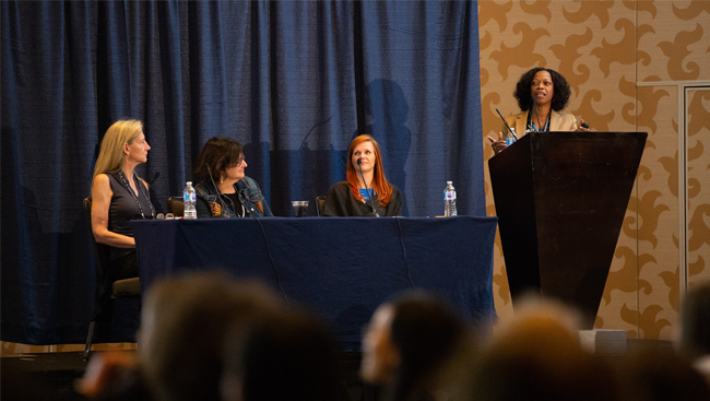 Panel at the Celebration of Women in Neuroscience event in 2018