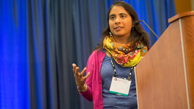 Jayatri Das at the Neuroscience 2017 Brain Awareness Event