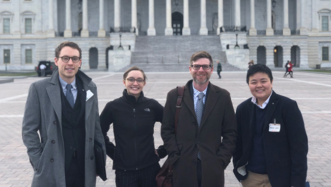 Photo of Joe Luchsinger and colleagues on Capitol Hill